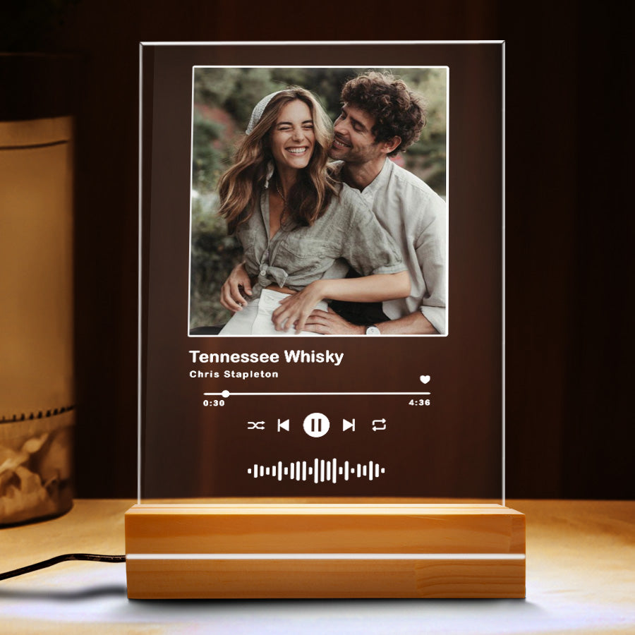 Picture Plaque With Song Anniversary Gift