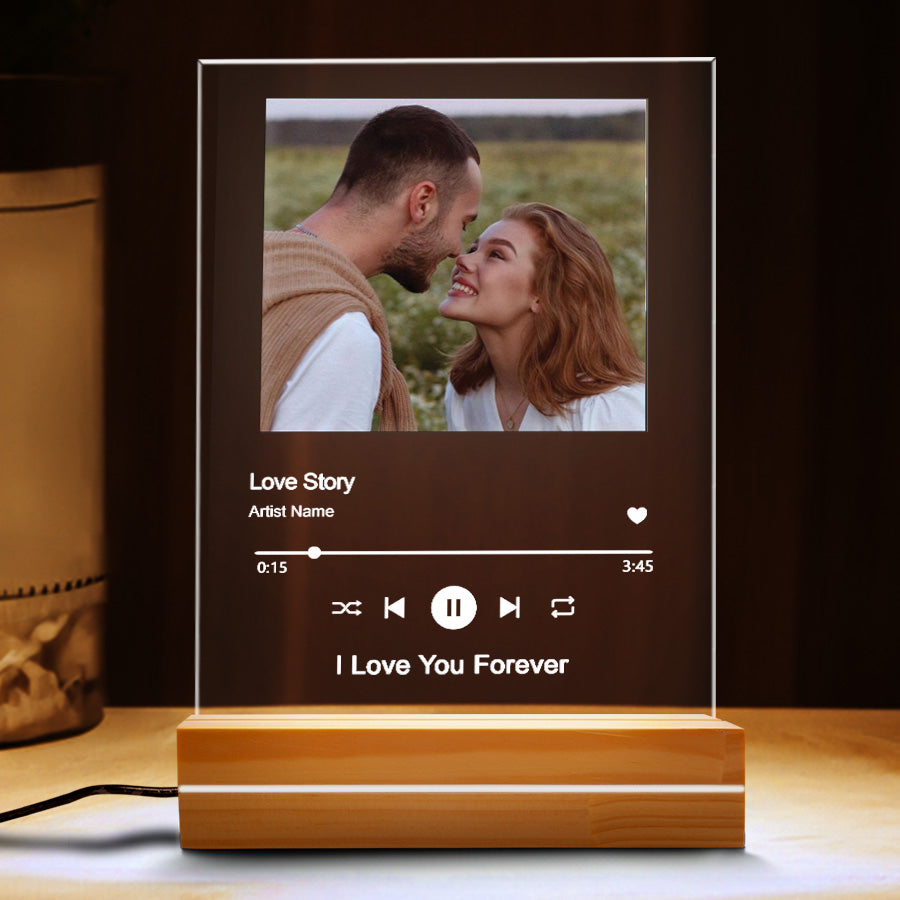 Song Plaque With Picture Anniversary Gift