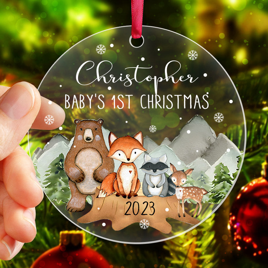 Babys First Christmas Ornament Personalized