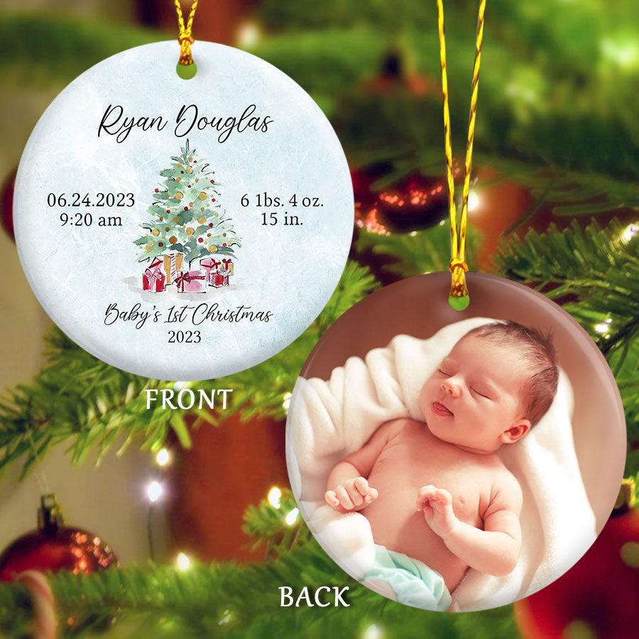 Baby’s First Christmas Photo Ornament