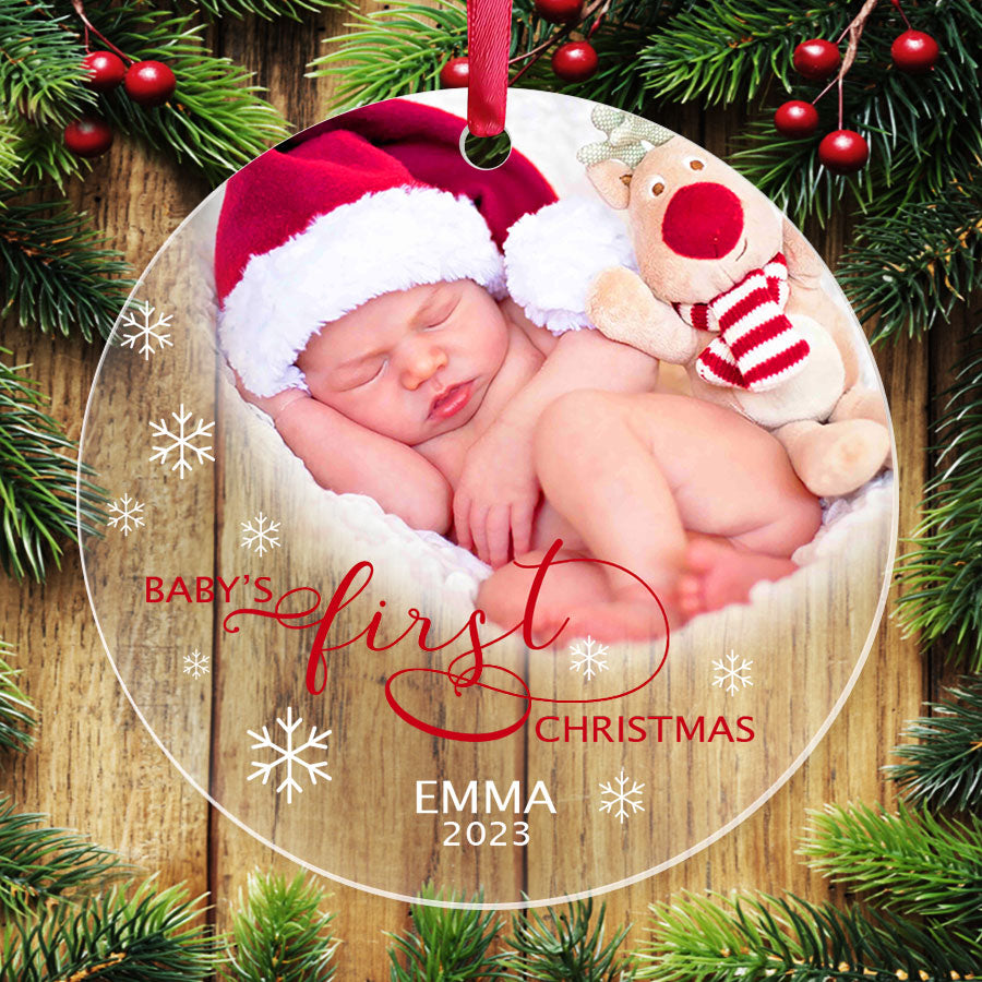 Babys First Christmas Ornament Personalized