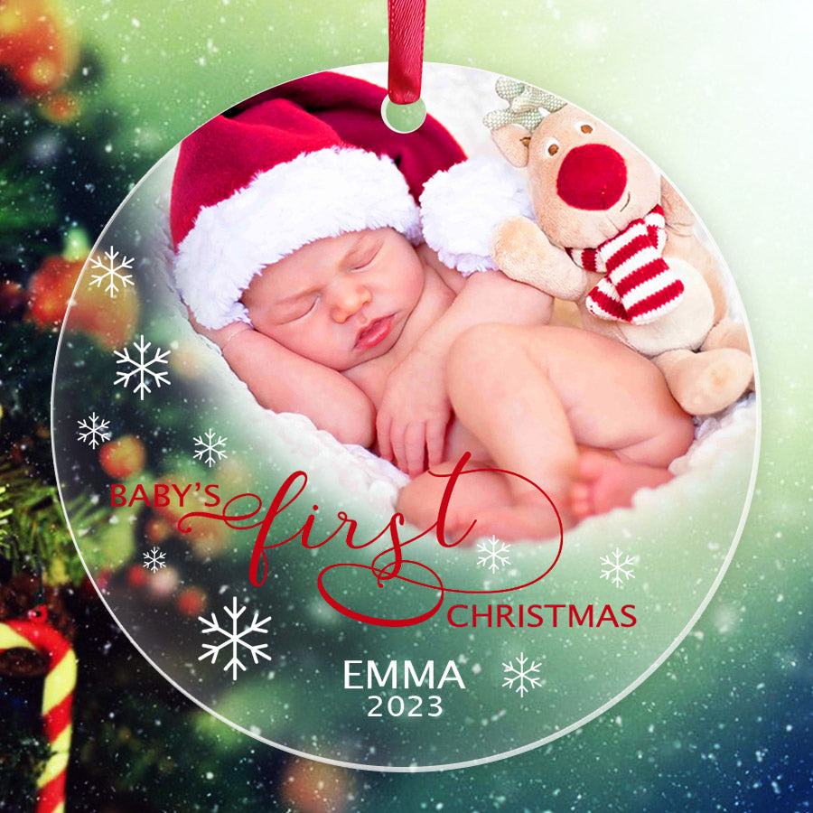 Babys First Christmas Ornament Personalized