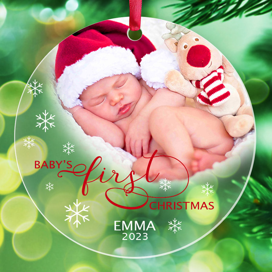 Babys First Christmas Ornament Personalized