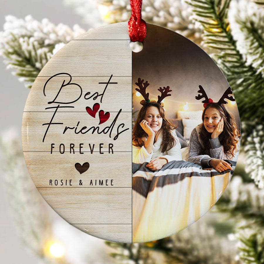 Custom Photo Friend Ornaments