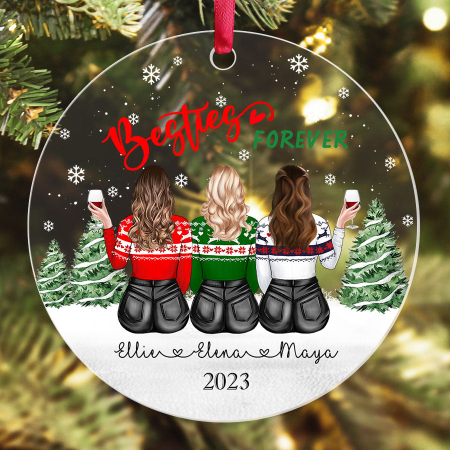 Personalized Christmas Ornaments for Best Friends