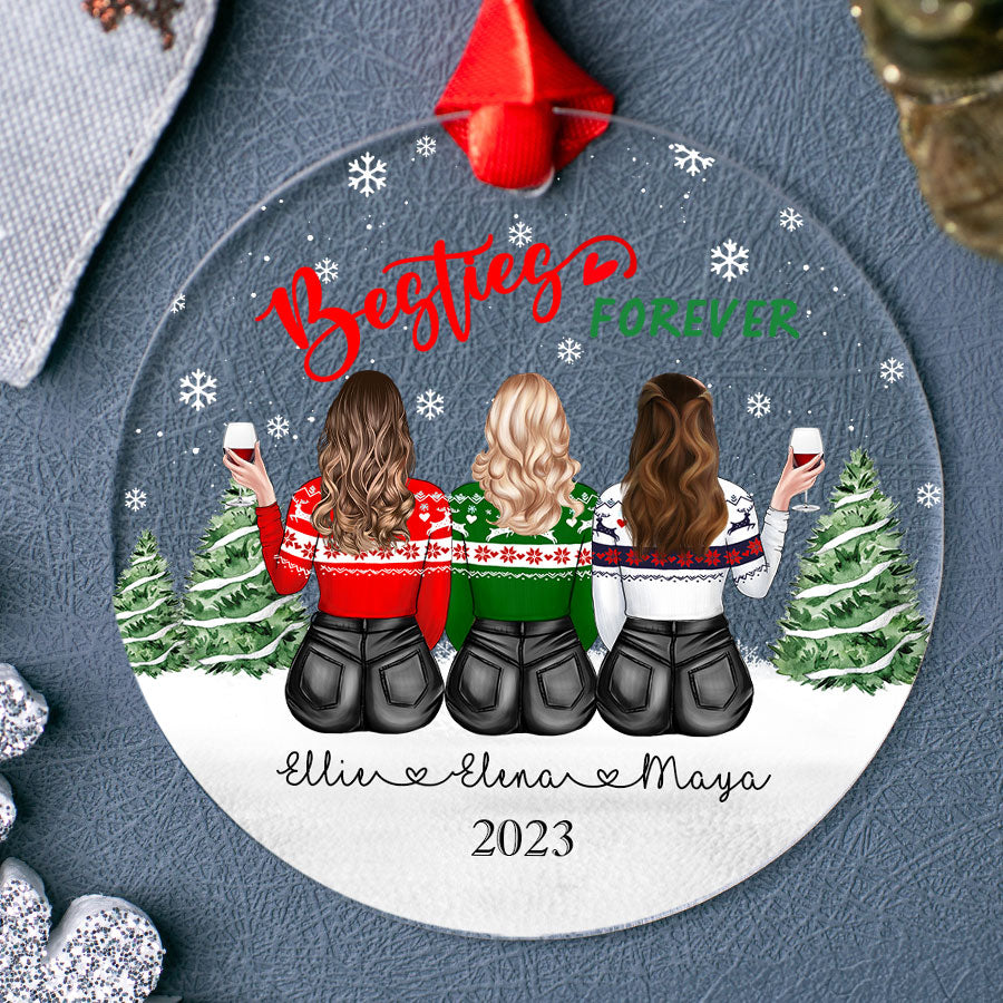 Personalized Christmas Ornaments for Best Friends