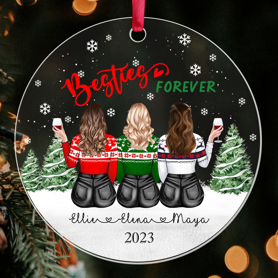 Personalized Christmas Ornaments for Best Friends