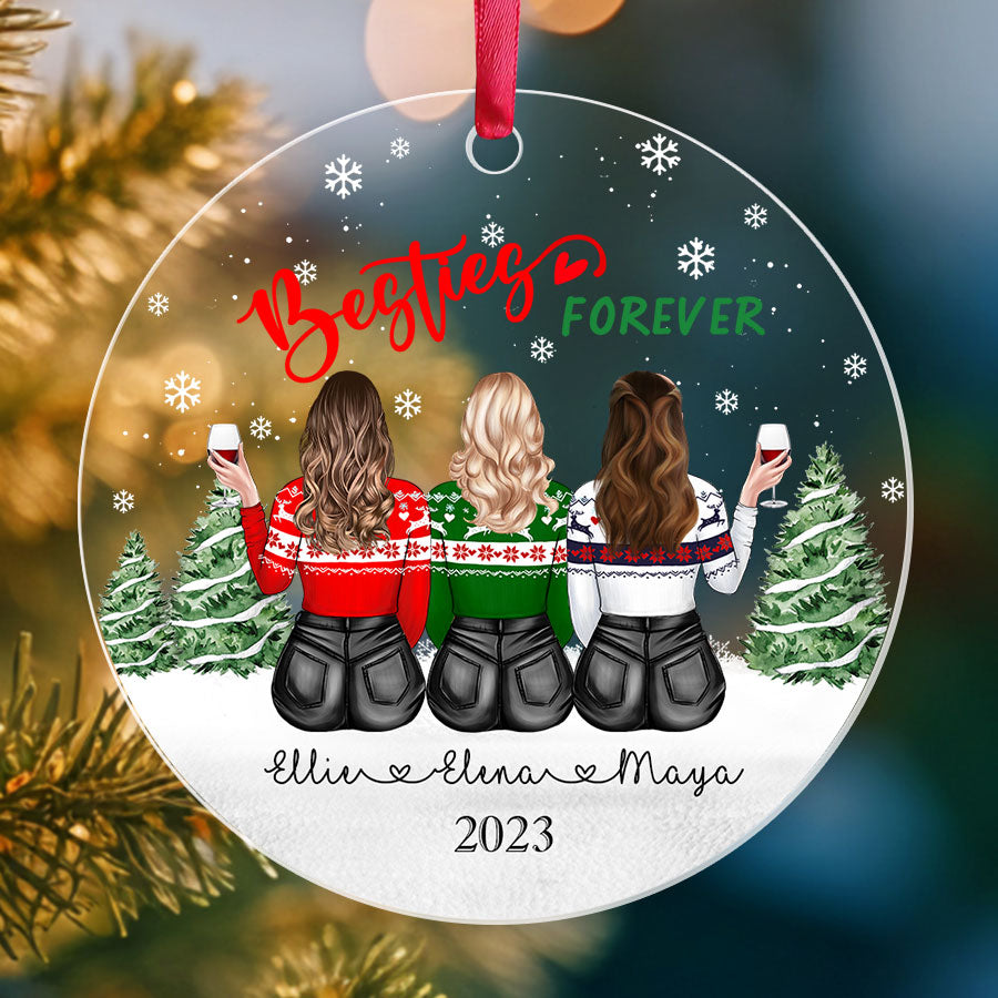 Personalized Christmas Ornaments for Best Friends