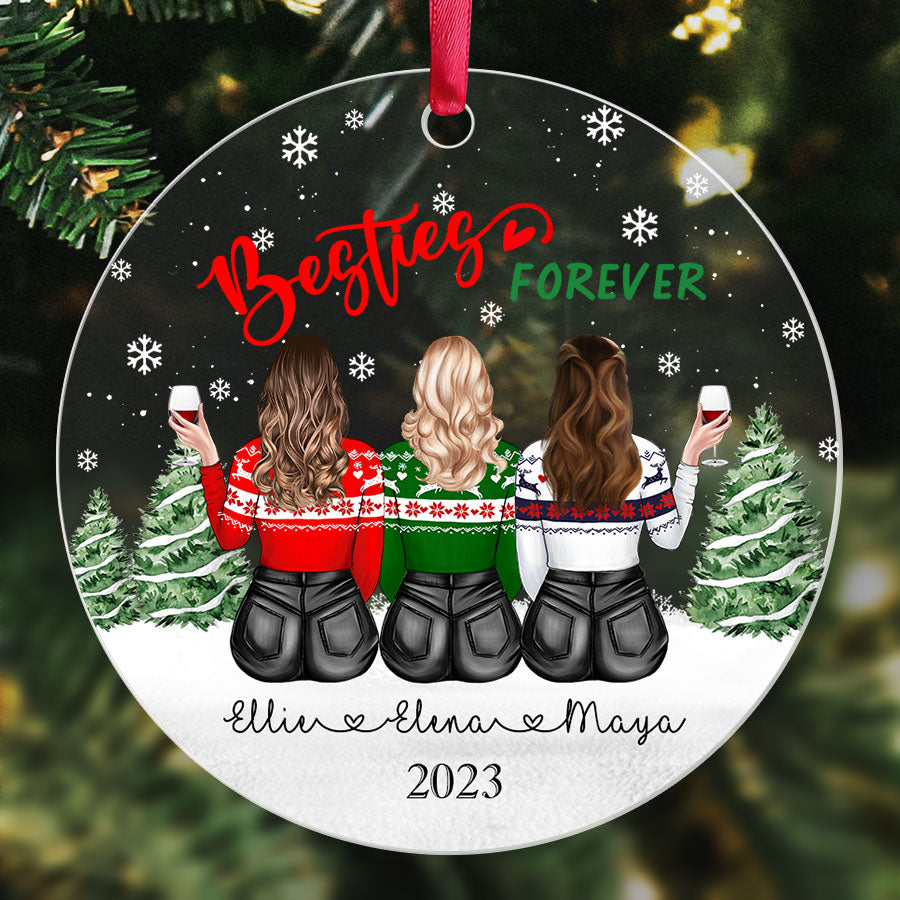 Personalized Christmas Ornaments for Best Friends