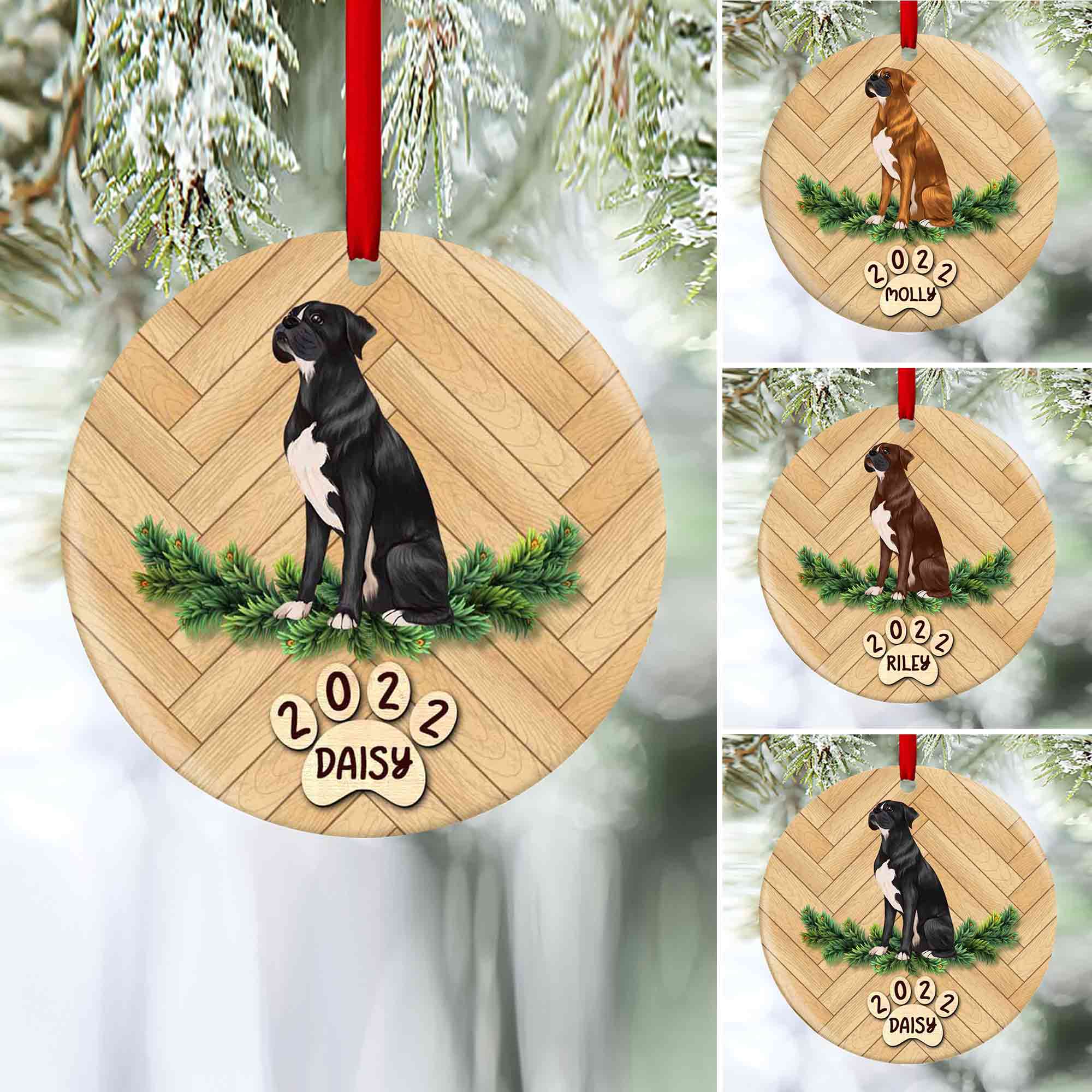 Boxer Dog Ornament