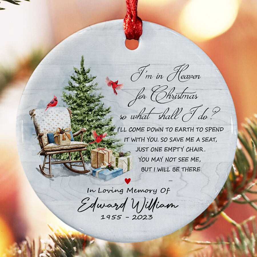 Christmas in Heaven Chair Ornament