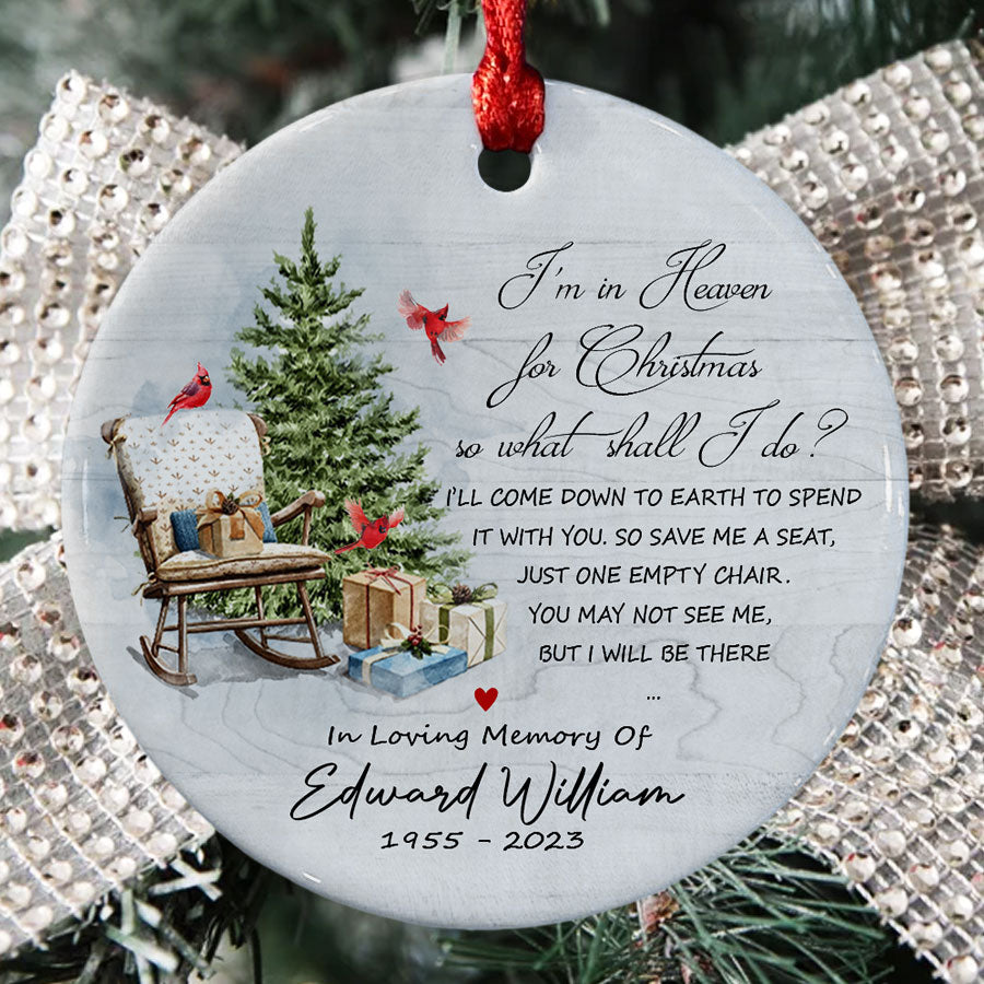 Christmas in Heaven Chair Ornament