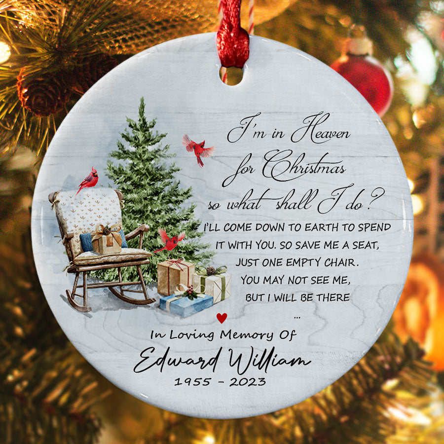 Christmas in Heaven Chair Ornament