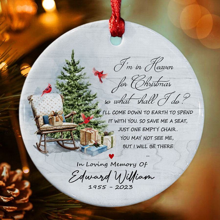 Christmas in Heaven Chair Ornament