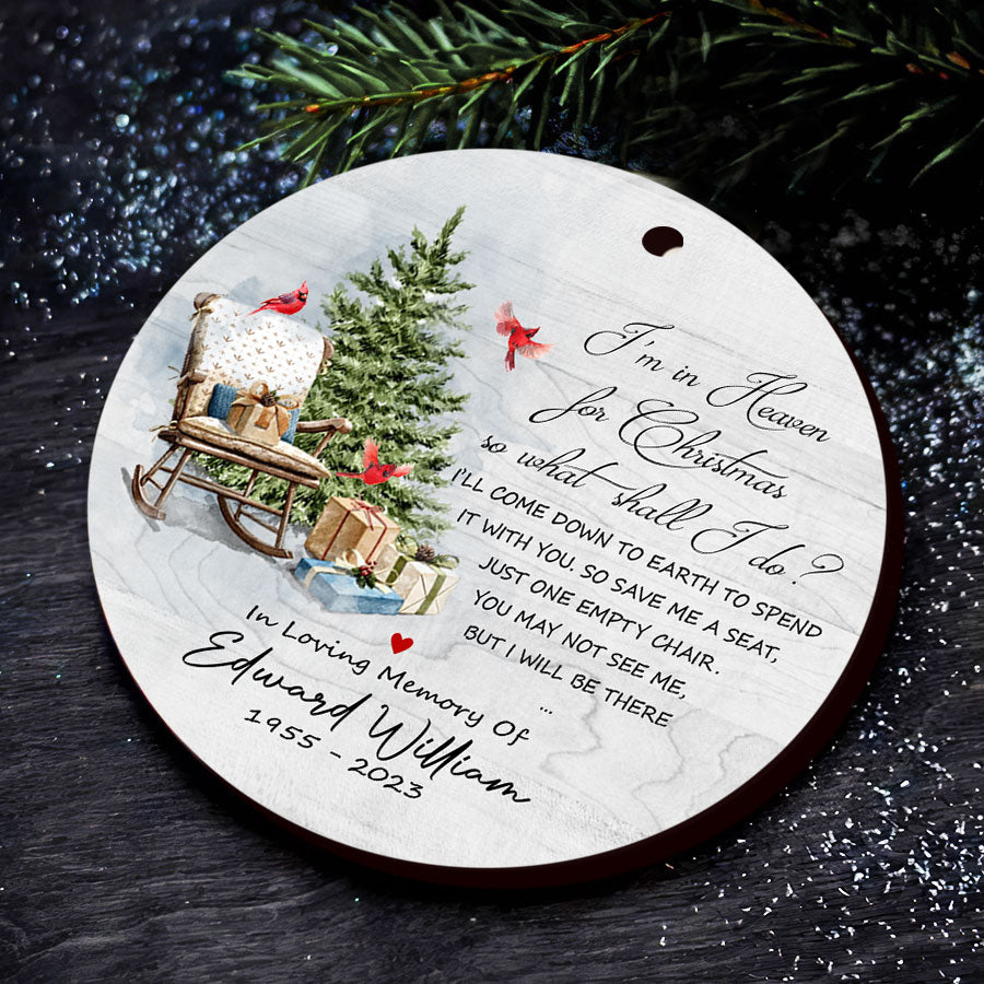 Christmas in Heaven Chair Ornament