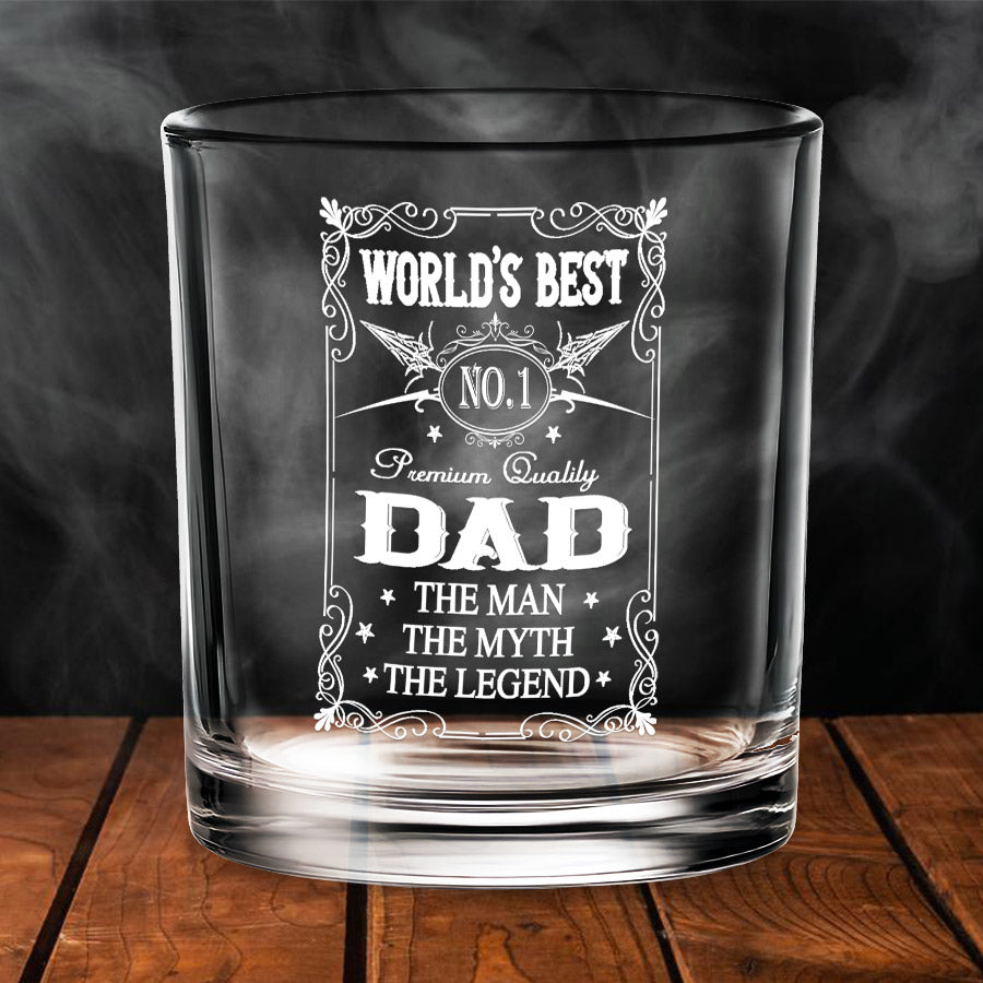 Custom Father’s Day Whiskey Glasses