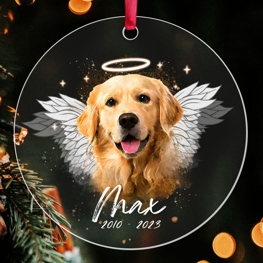 Custom Dog Memorial Ornament