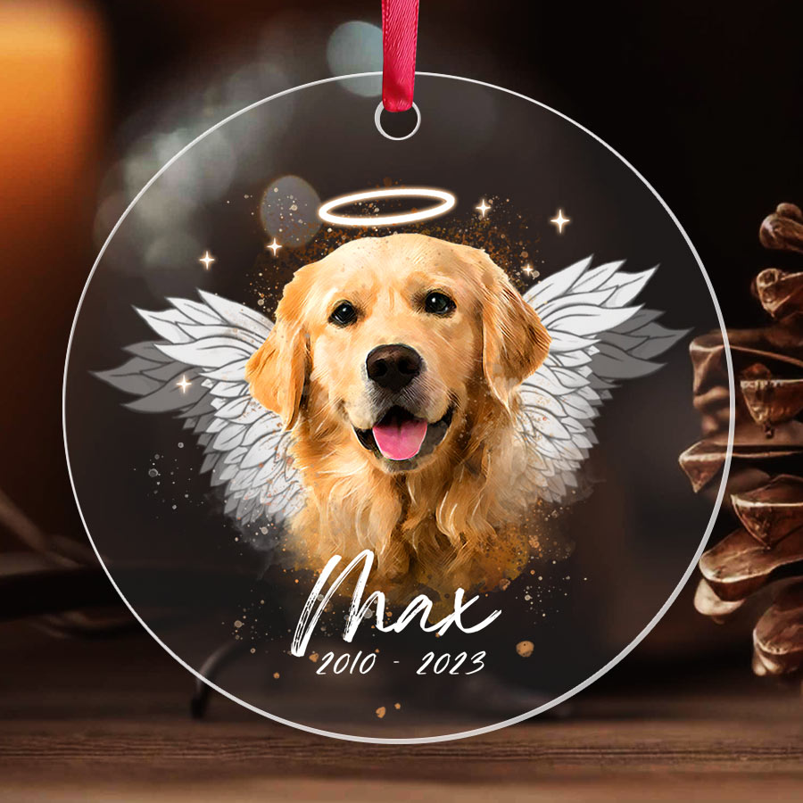 Custom Dog Memorial Ornament