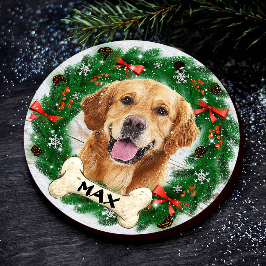 Dog Picture Christmas Ornaments