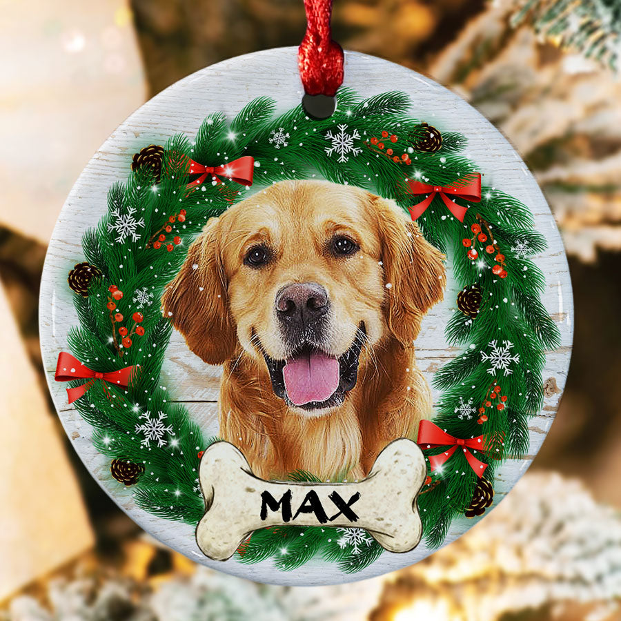 Dog Picture Christmas Ornaments