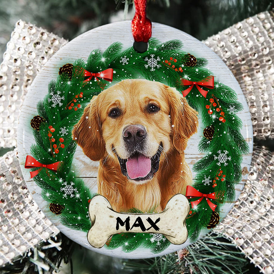 Dog Picture Christmas Ornaments