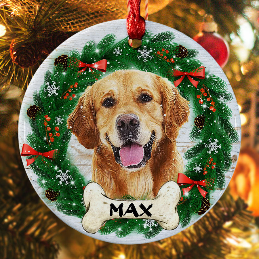 Dog Picture Christmas Ornaments