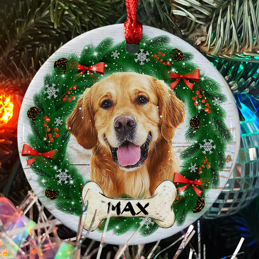 Dog Picture Christmas Ornaments