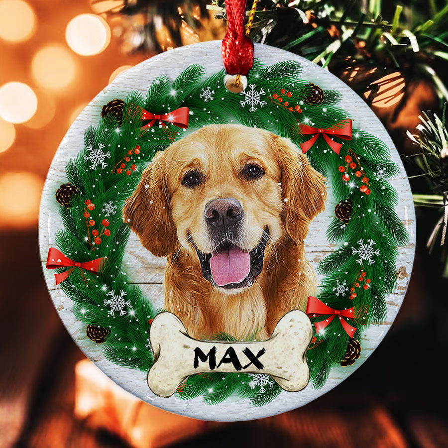 Dog Picture Christmas Ornaments