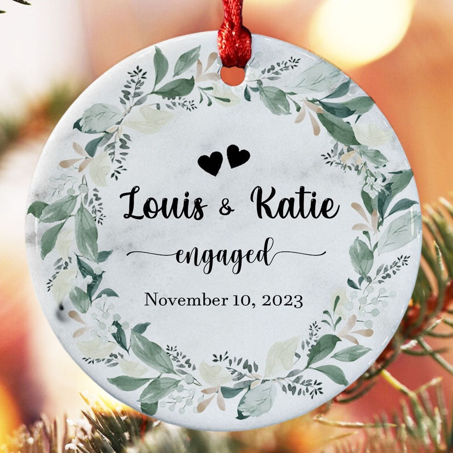 Engagement Xmas Ornaments