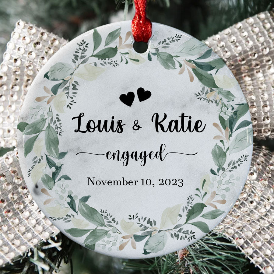 Engagement Xmas Ornaments