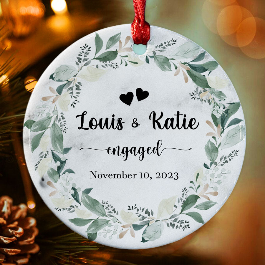 Engagement Xmas Ornaments