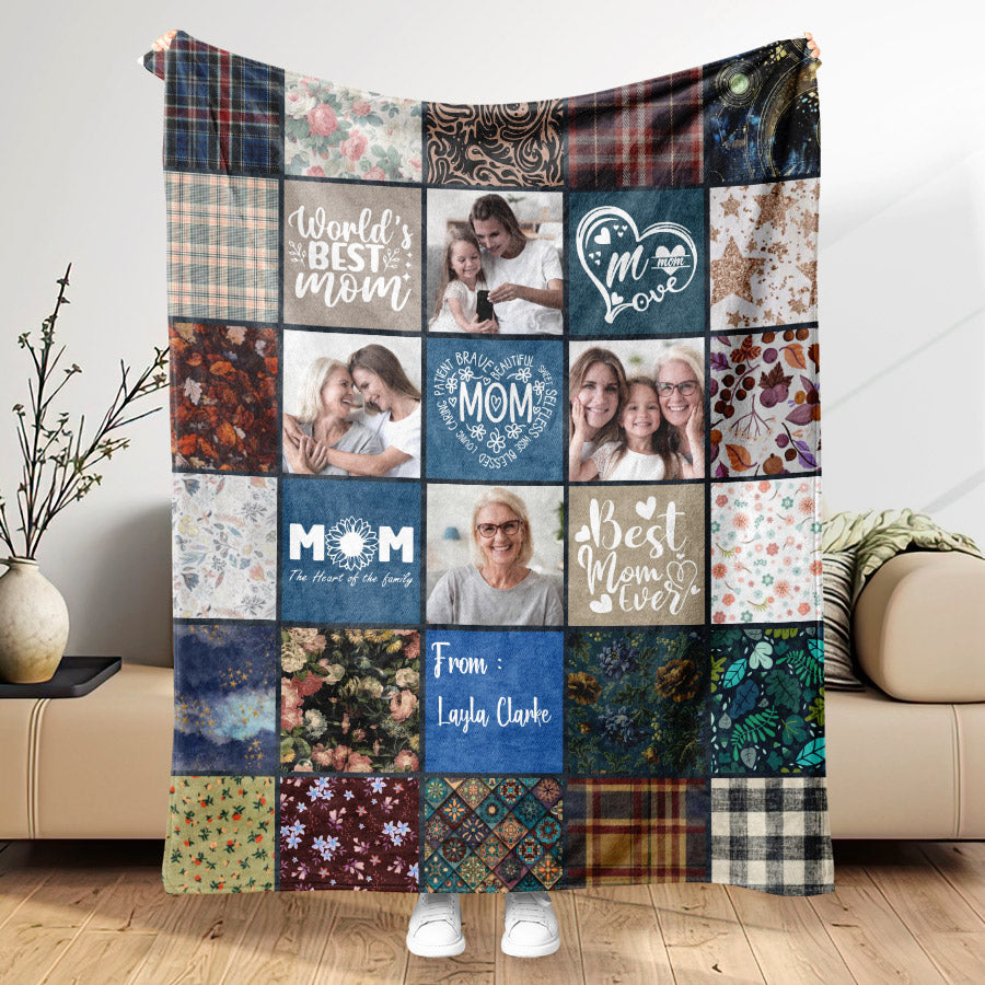 Personalised Blankets Mothers Day