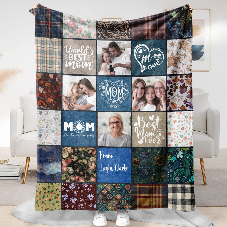 Personalised Blankets Mothers Day