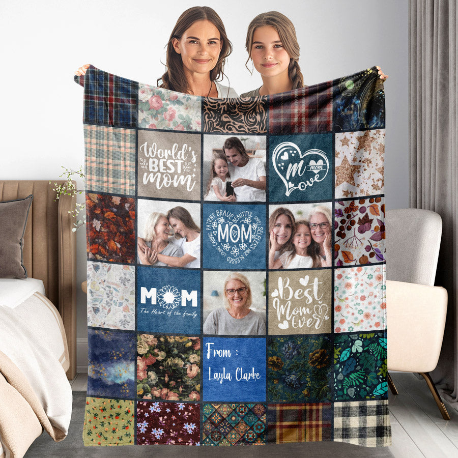 Personalised Blankets Mothers Day