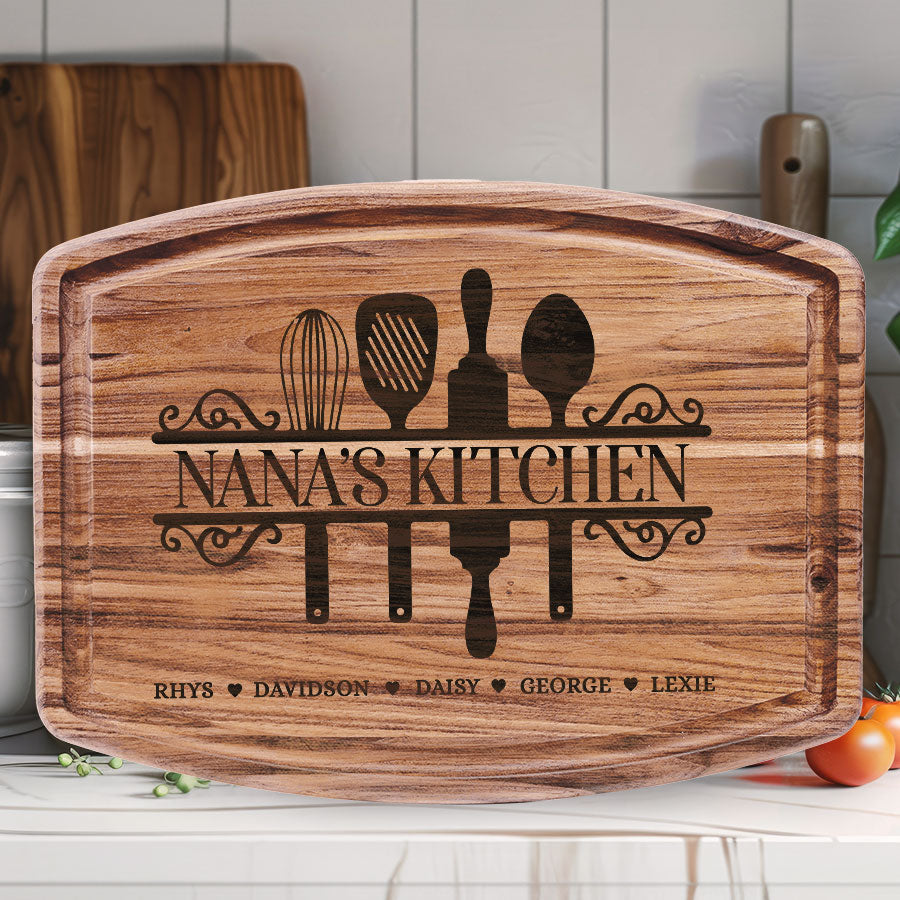 Custom Nana Gifts | Personalized Cutting Board For Grandma | Nana'S ...