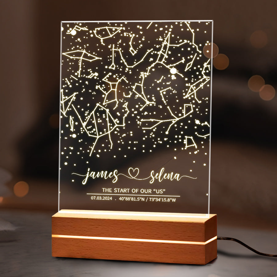 Our First Date Starmap Anniversary Gift