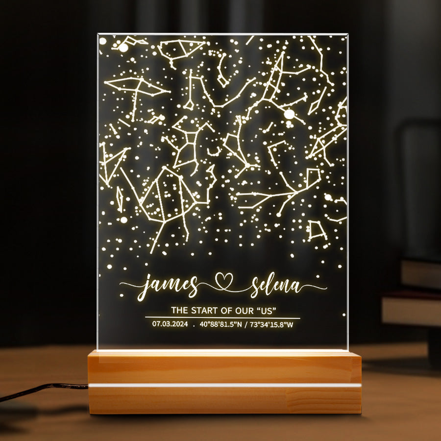 Custom Star Chart the Start of Us Anniversary Gift