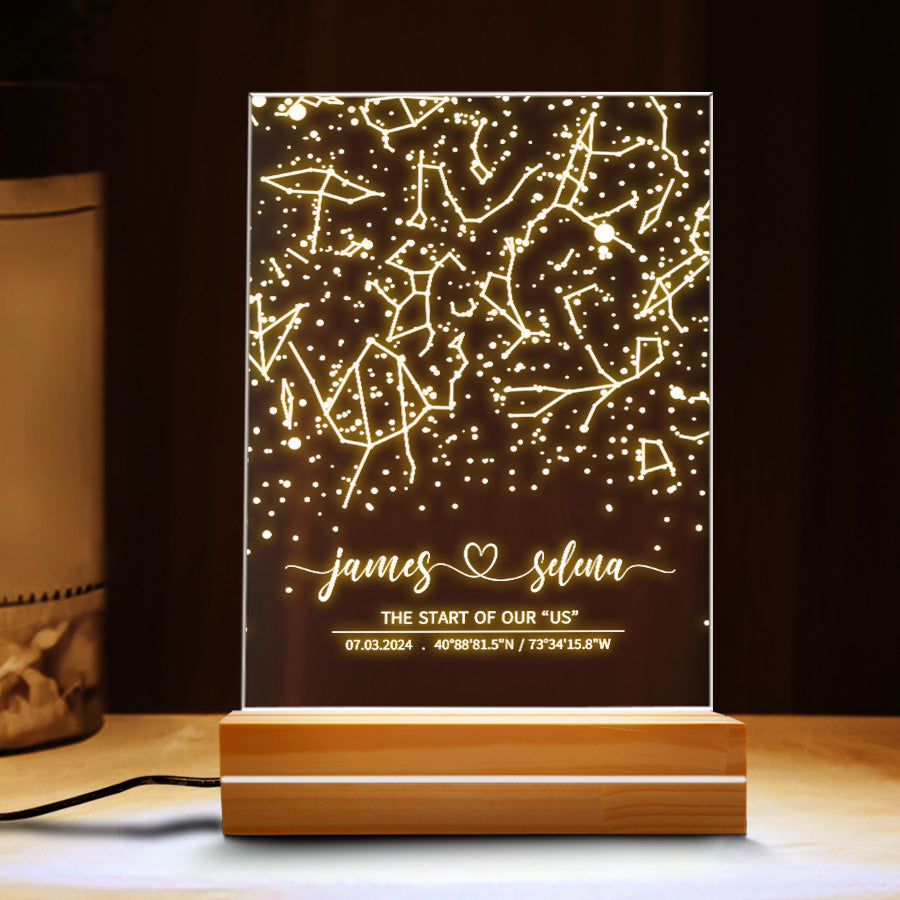 Custom Star Map by Date Night Light