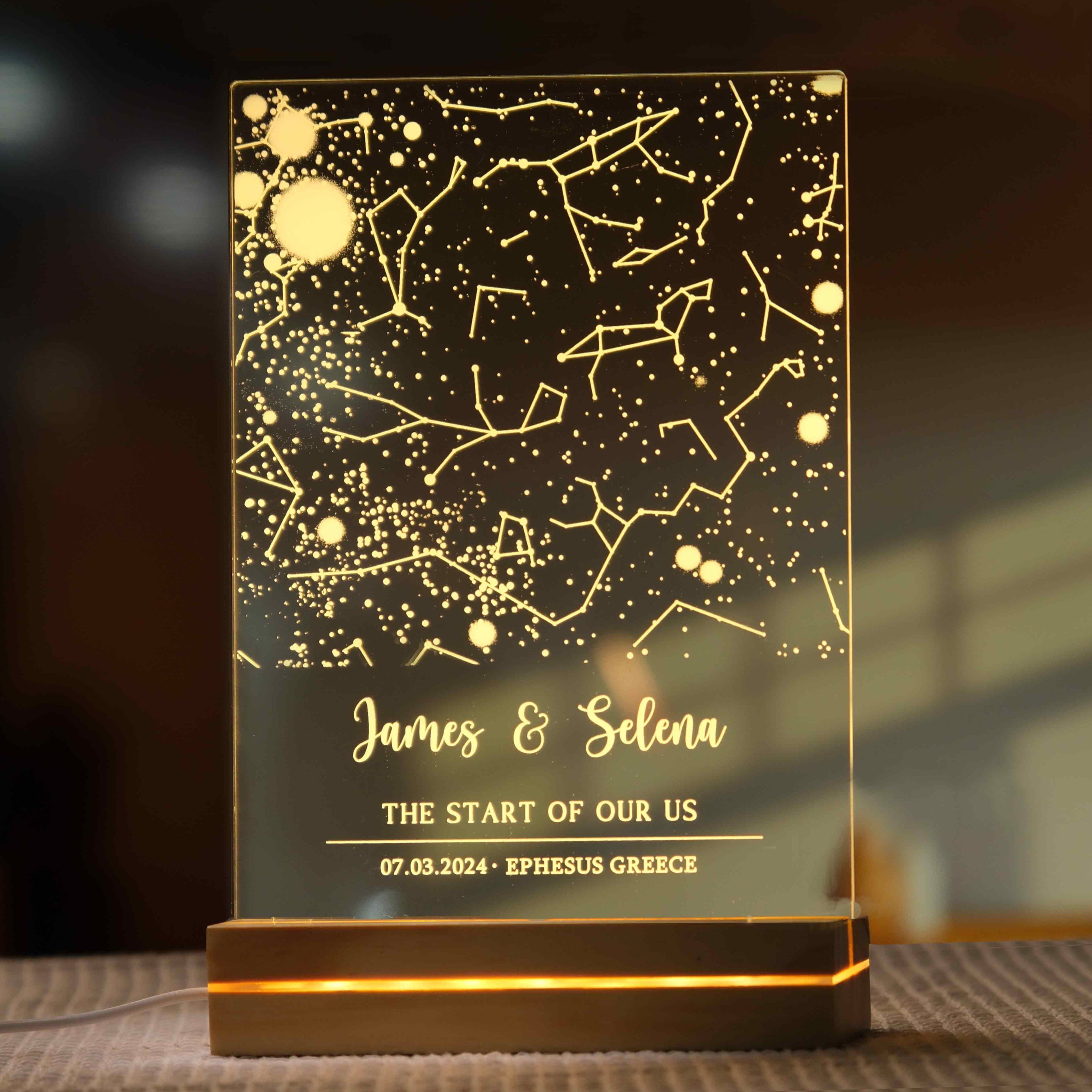 Our First Date Starmap Anniversary Gift