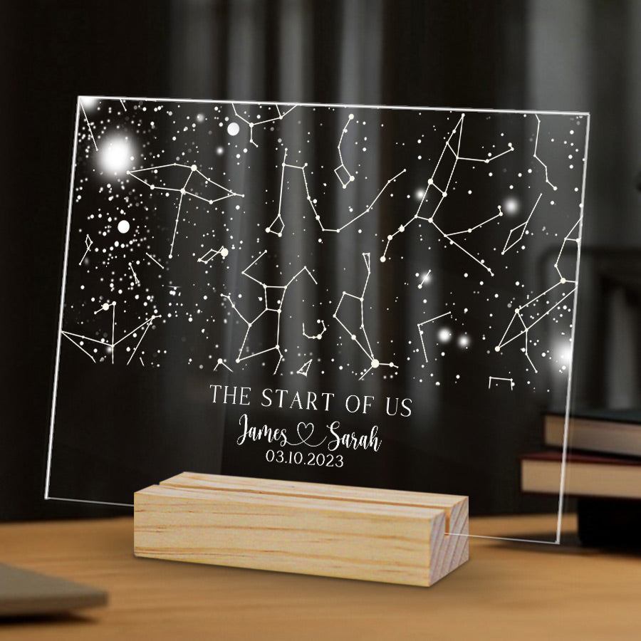 Custom Starmap the Start of Us Anniversary Gift