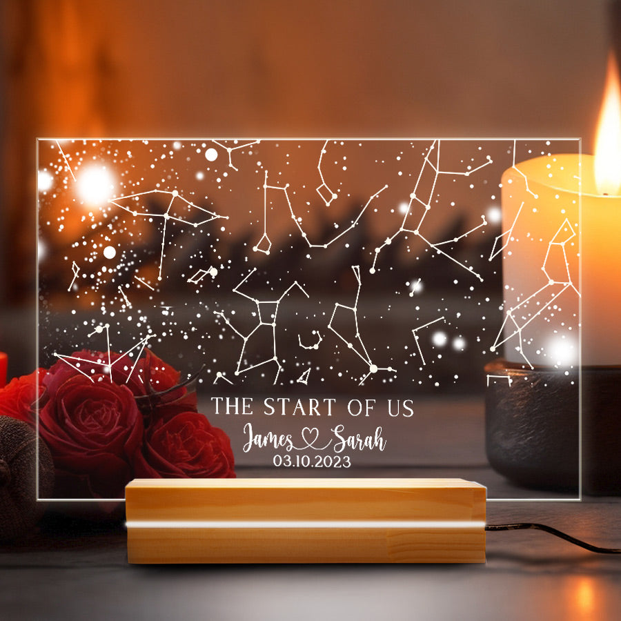 Custom Starmap the Start of Us Anniversary Gift