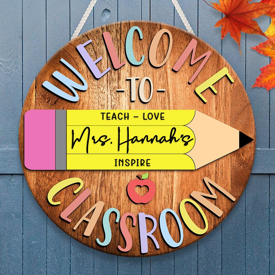 Custom Teacher Door Sign