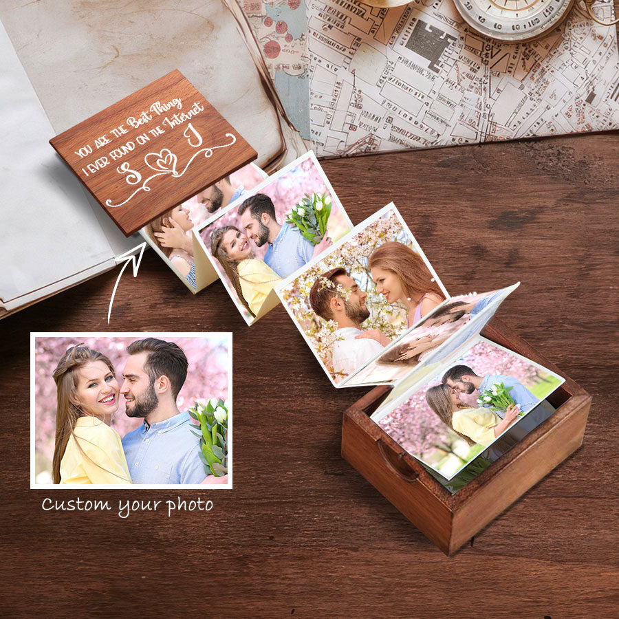 Couple Wooden Photo Box