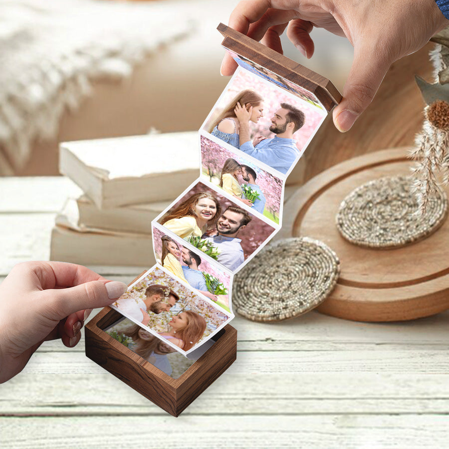 Couple Wooden Photo Box