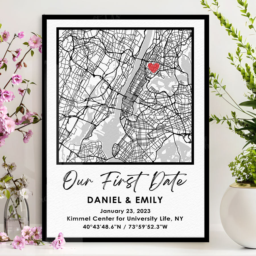 Our First Date Map Canvas