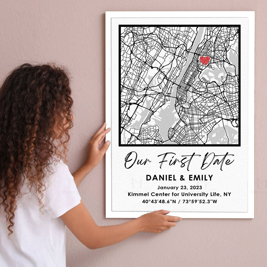 Our First Date Map Canvas