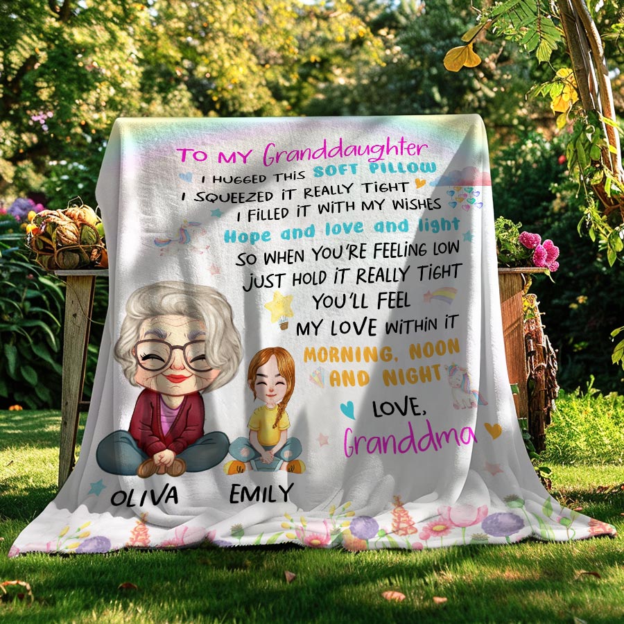 Grandmother Blankets Personalized