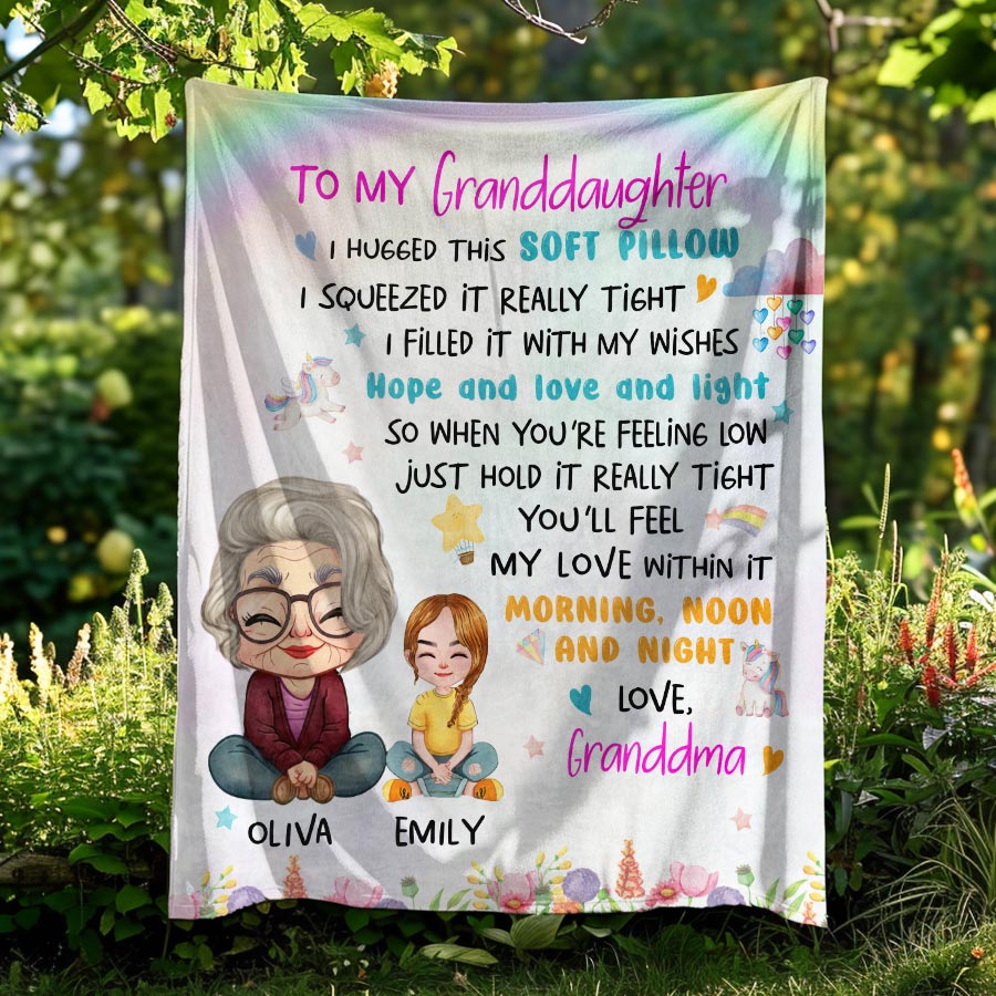 Grandmother Blankets Personalized