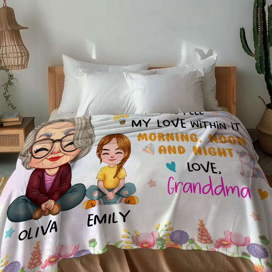 Grandmother Blankets Personalized