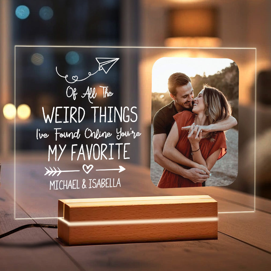 Customized Photo Acrylic Plaque Led Night Light